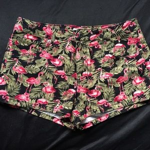 Forever 21 Flamingo Pattern Shorts Size 28